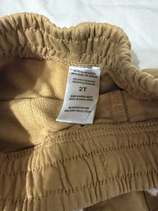 Three-Pack Pull-On Shorts - Navy, Chambray, Mustard - Picture 8 of 9